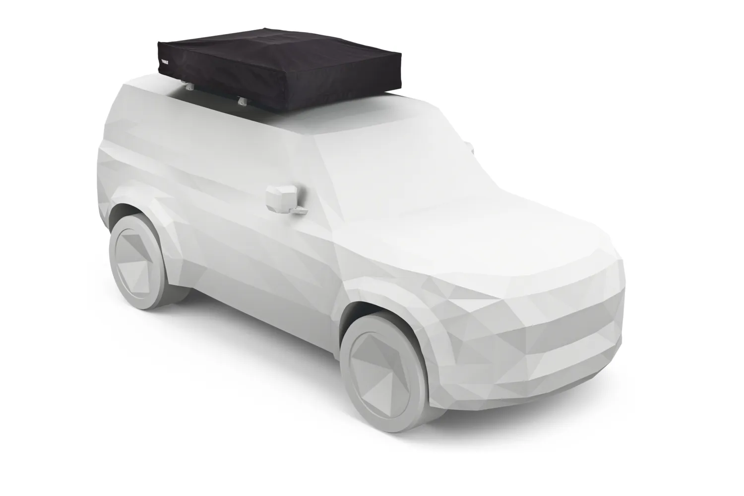 carpa thule guardada sobre un vehiculo