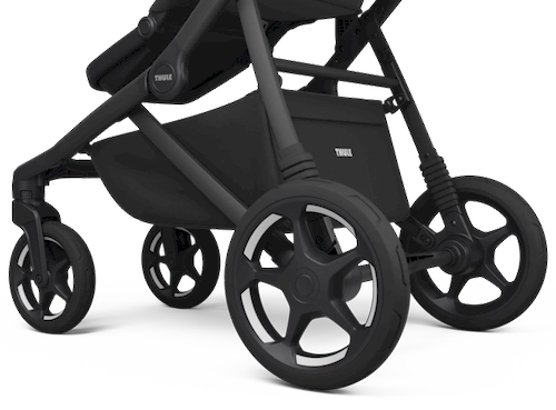Coche Thule mostrando sistema de suspensión avanzada